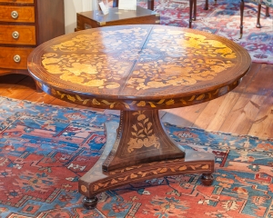 Marquetry Inlay Center Table
