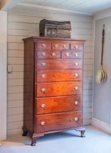 Chippendale Cherry Tall Chest Case