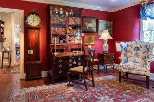 A Fine George II, Walnut Secretary Bookcase Of Rare Small Size Detail