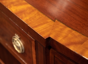 George III, Mahogany Inlaid Sideboard detail