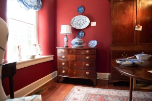 Federal Inlaid Mahogany Bowfront Chest Of Drawers. Detail