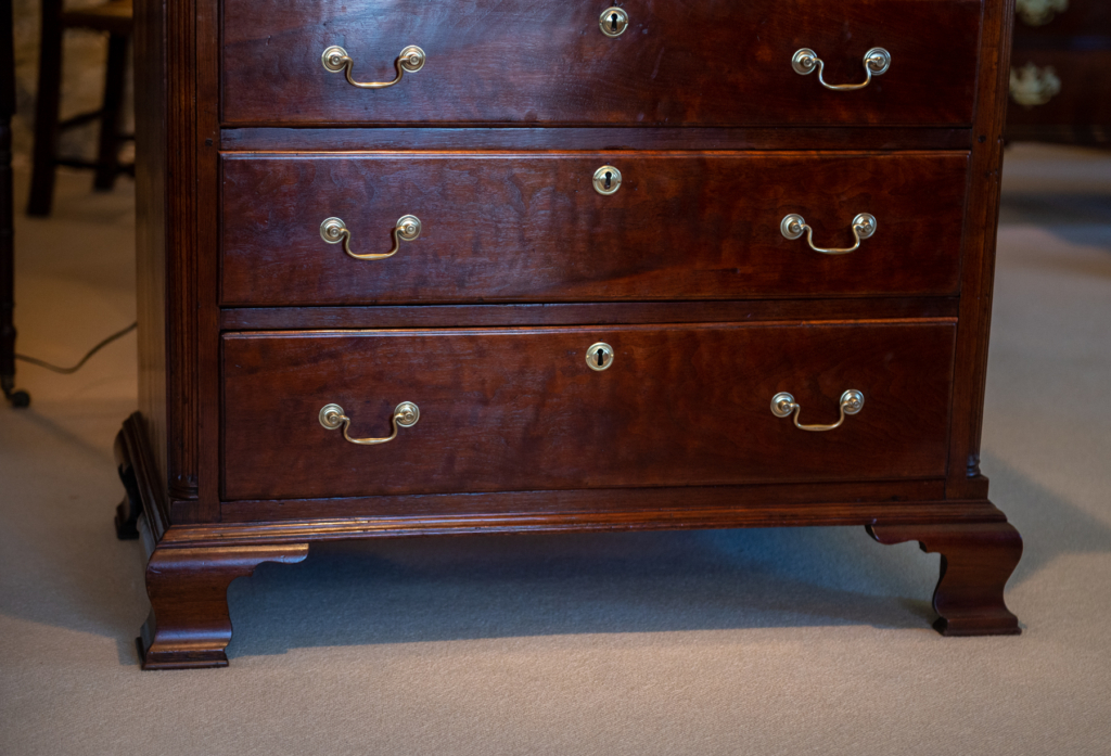Chippendale Walnut Diminutive Chest Of Drawers - front