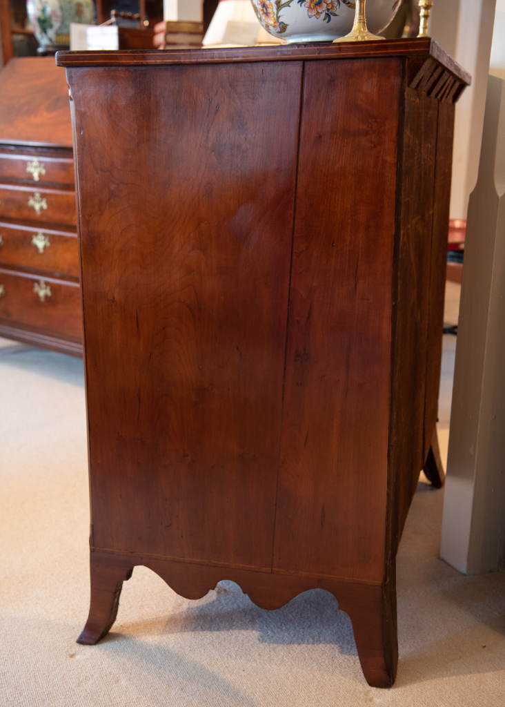 Federal Cherry Chest Of Drawers Side Detail