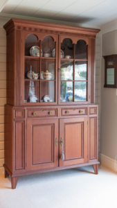 Federal Cherry-Painted Cupboard
