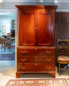 Chippendale Gumwood Linen Press