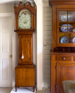 Tiger Maple Tall Case Clock