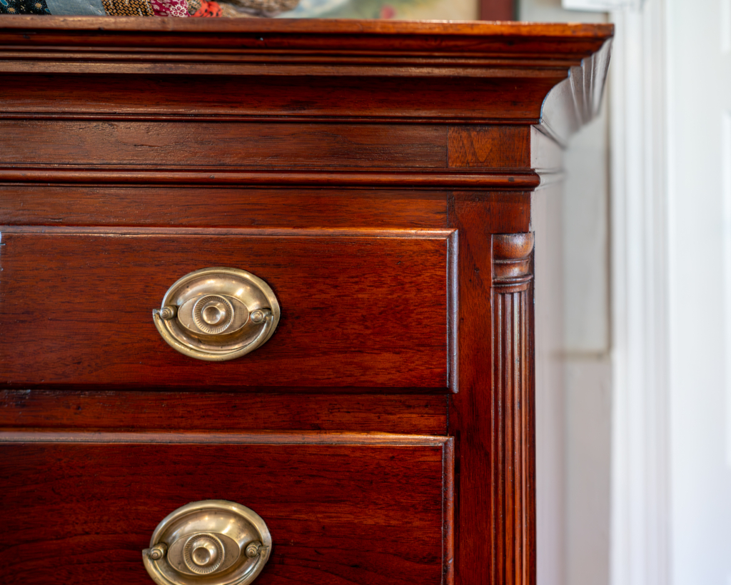 Chippendale Tall Chest Of Drawers Top Detail