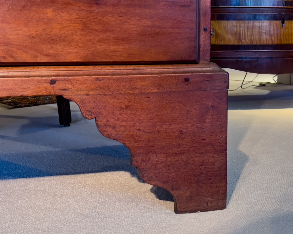 Chippendale Tall Chest Of Drawers - base detail