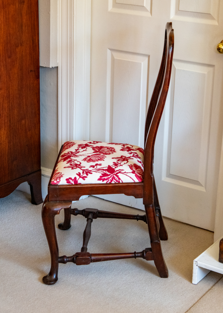 Queen Anne Maple Dining Chairs - side view