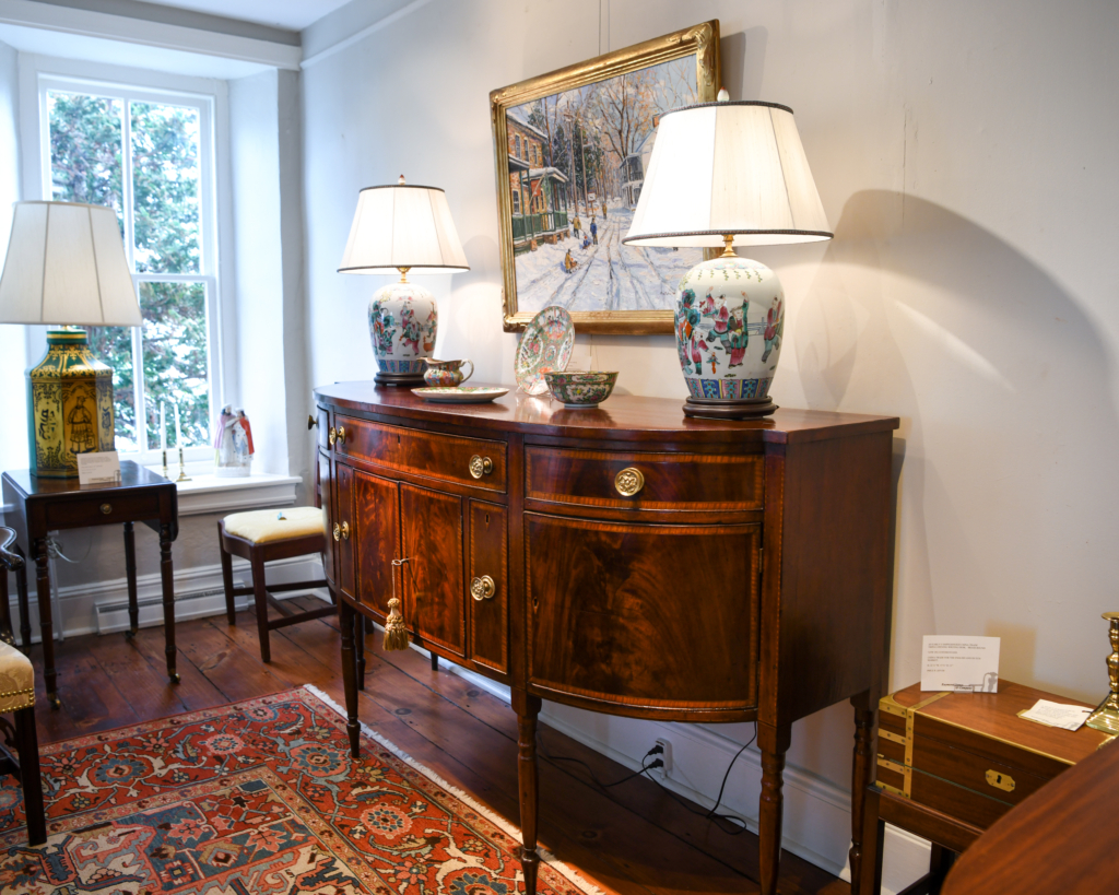 Federal Inlaid Mahogany Sideboard side view