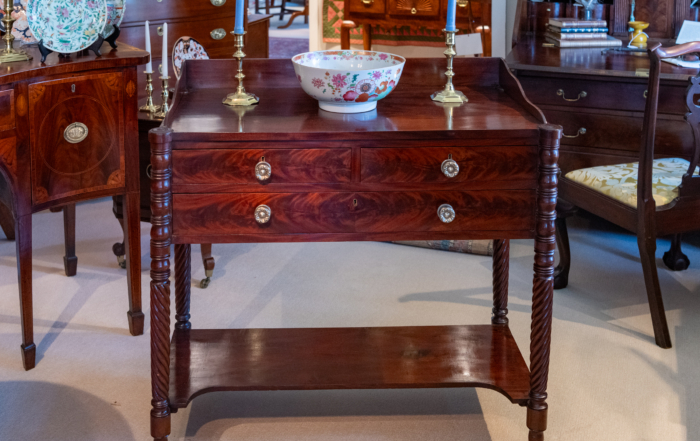 Federal Figured Mahogany Serving Table