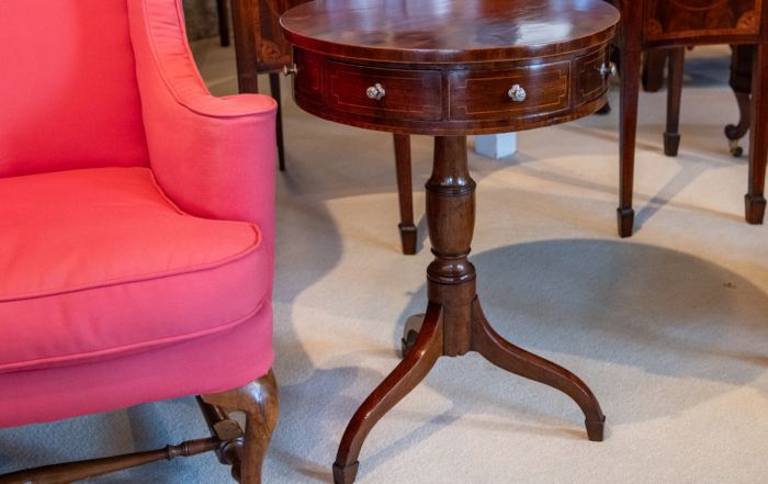 Regency Mahogany Drum Table