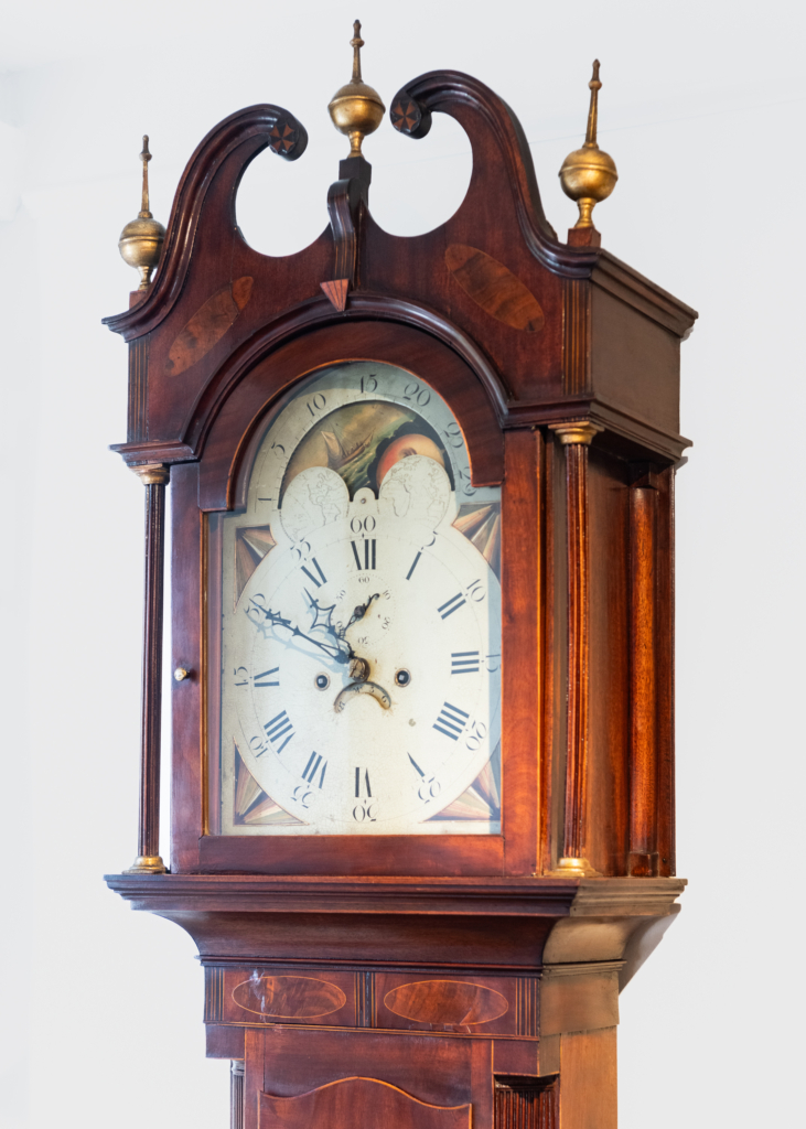 Federal Tall Case Clock - top