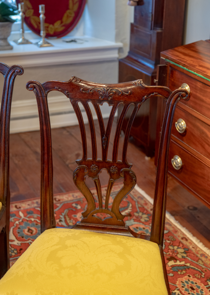 A Matched Pair Of George III Mahogany Side Chairs - Detail